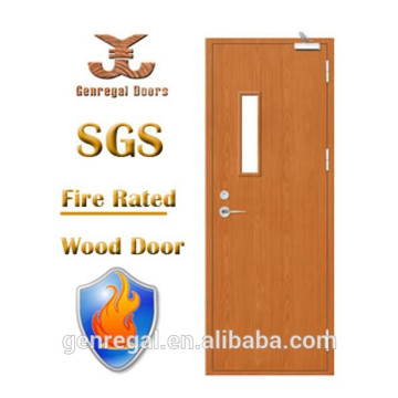 Puertas de madera a prueba de fuego del panel de cristal del estándar internacional BS476